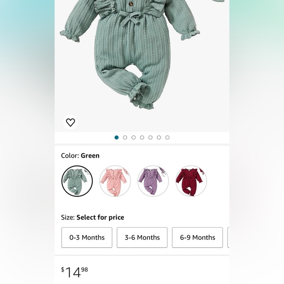 Baby Bodysuit Ruffle Jumpsuit with Hat plus short romper 3 piece set 3-6 months - Picture 10 of 13